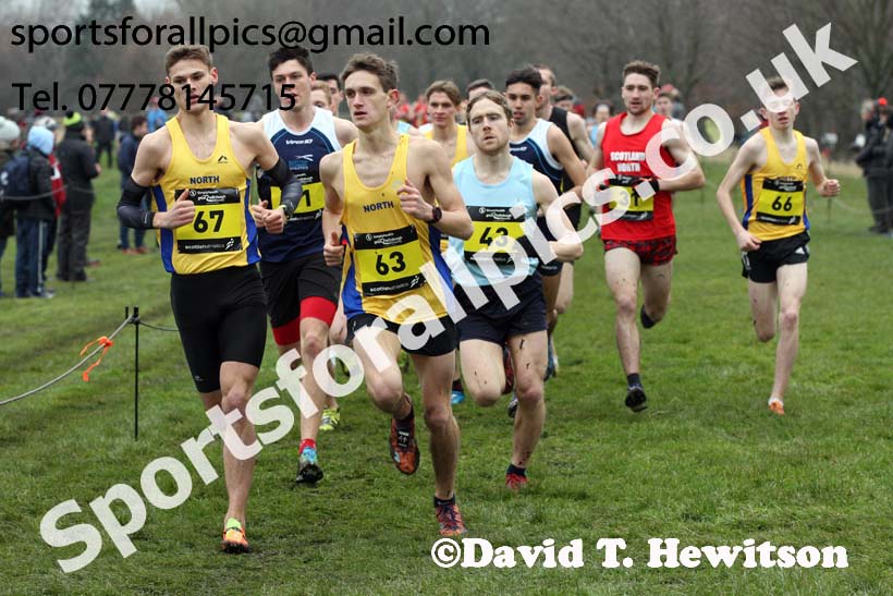 Inter District senior men and juniors, 2018 Simplyhealth Great Edinburgh International XCountry. Photo: David T. Hewitson/Sports for All Pics
